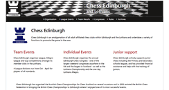Desktop Screenshot of chessedinburgh.co.uk