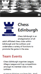 Mobile Screenshot of chessedinburgh.co.uk