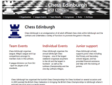Tablet Screenshot of chessedinburgh.co.uk